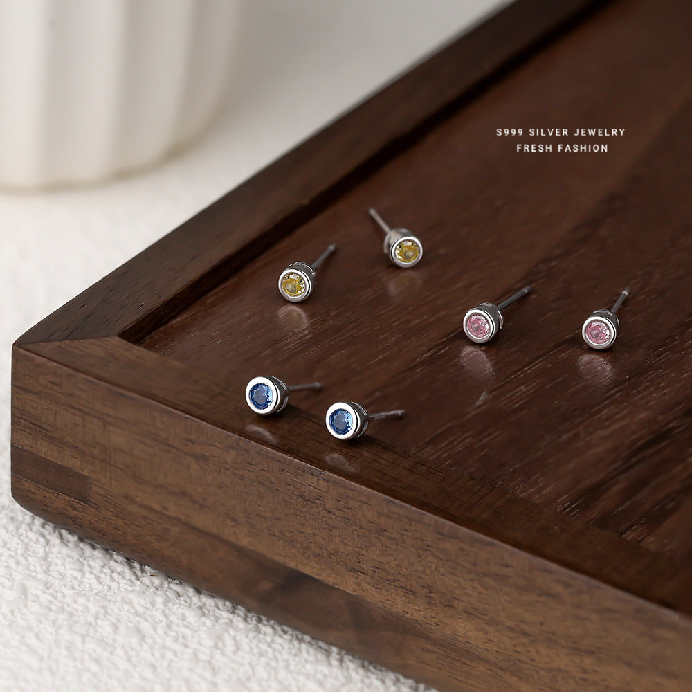 C廠 韓國韓版圓形幾何S999純銀耳環 批發 折扣@洽客服 25.11.W1「E5674」