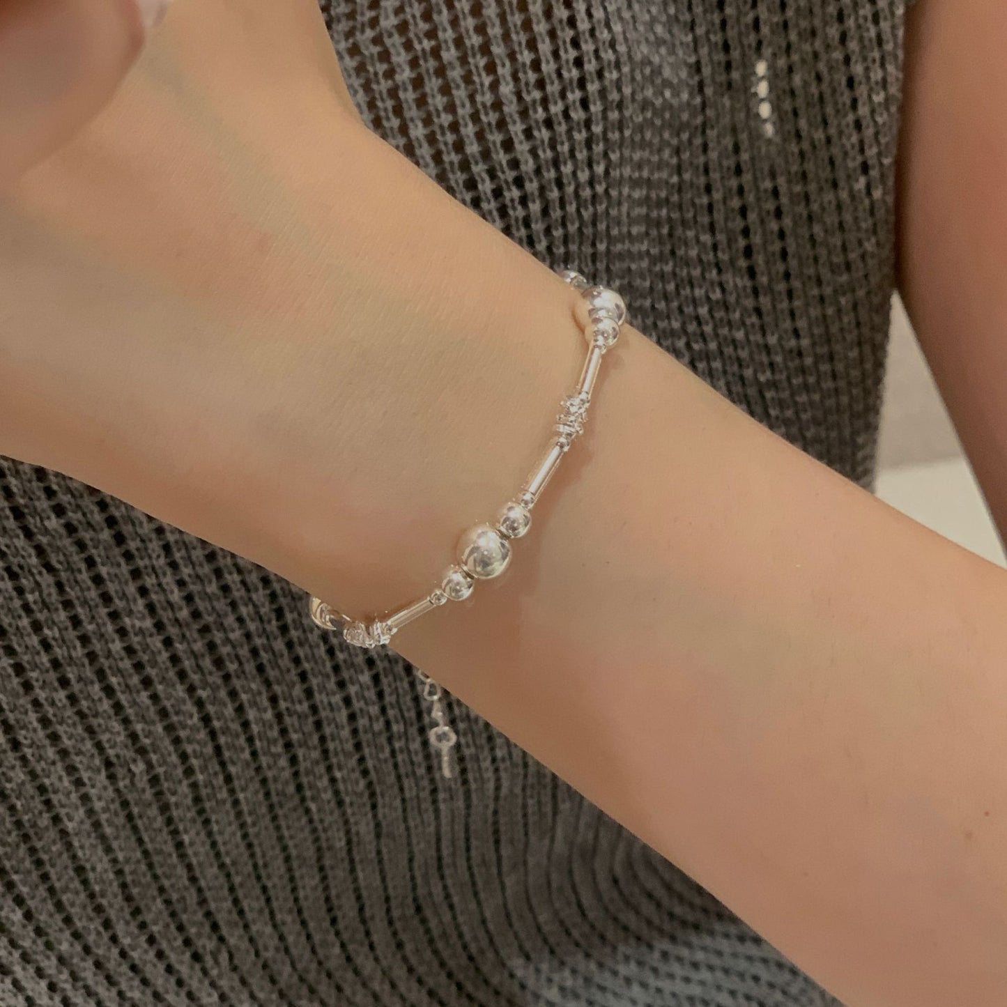 C2廠 韓國韓版圓珠S925純銀手鍊「SB4158」