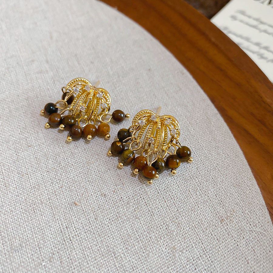 A2廠 韓國韓版煙火虎眼石流蘇銀針耳環 &項鍊 批發 折扣@洽客服 25.11.W2「HE29076-HN10421」