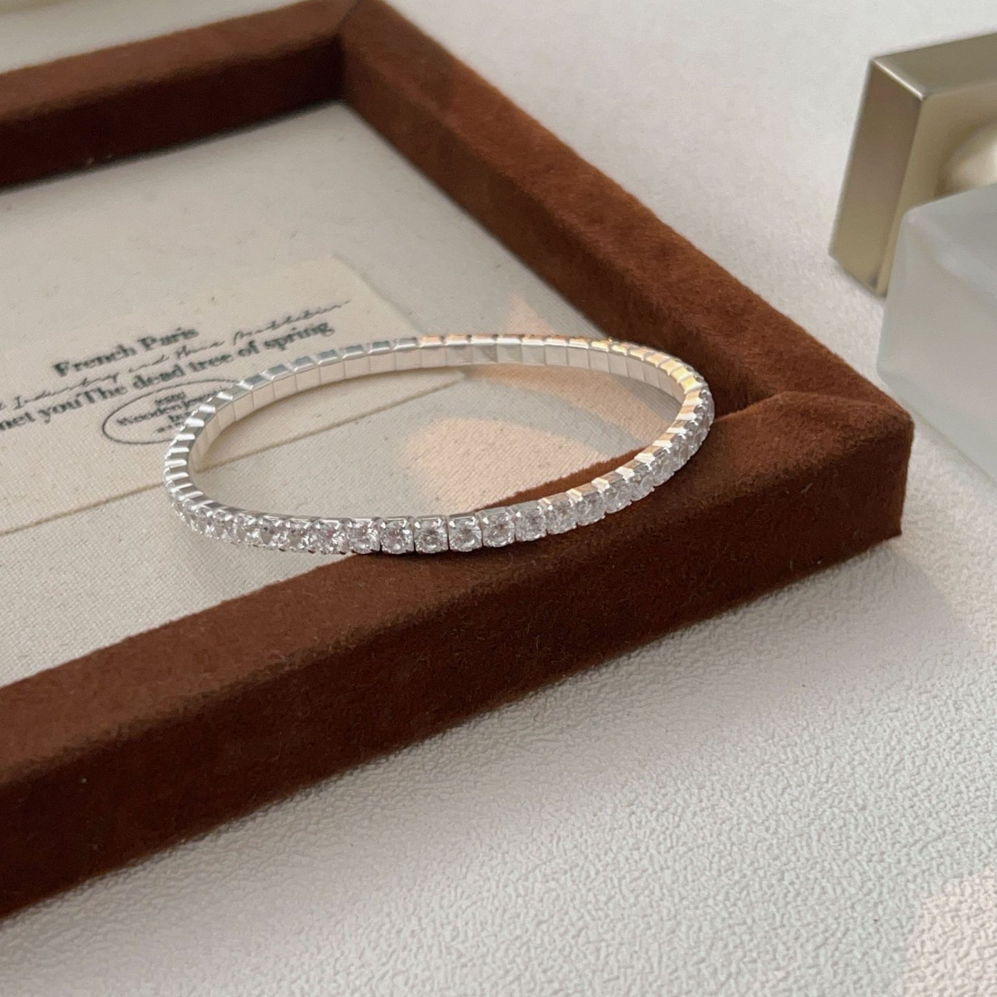 C3廠 韓國韓版閃閃動人滿鑽S925純銀手鍊 批發 折扣@洽客服 25.11.W1「HSL105」