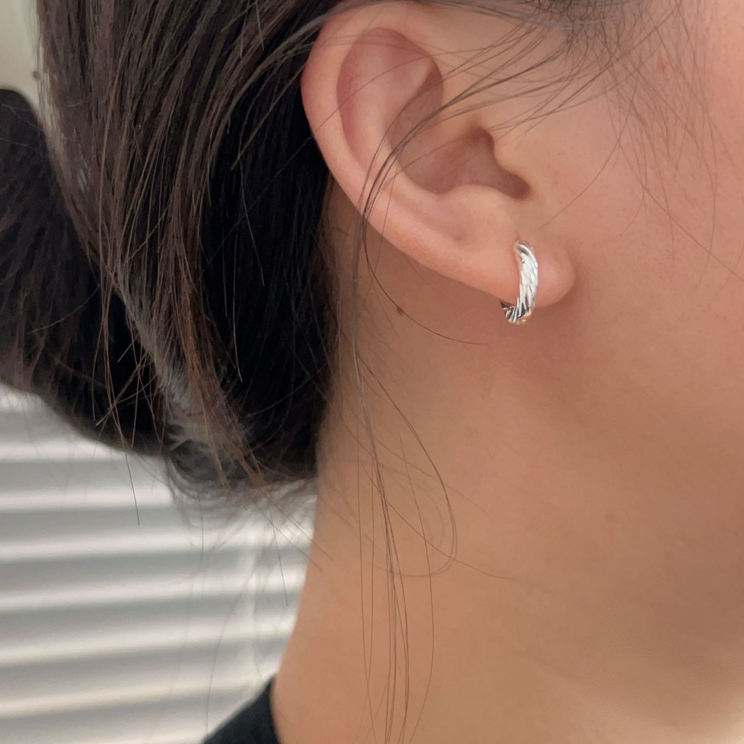 C3廠 韓國韓版極簡幾何麻花S925純銀耳環 批發 折扣@洽客服 25.12.W2「ES177」