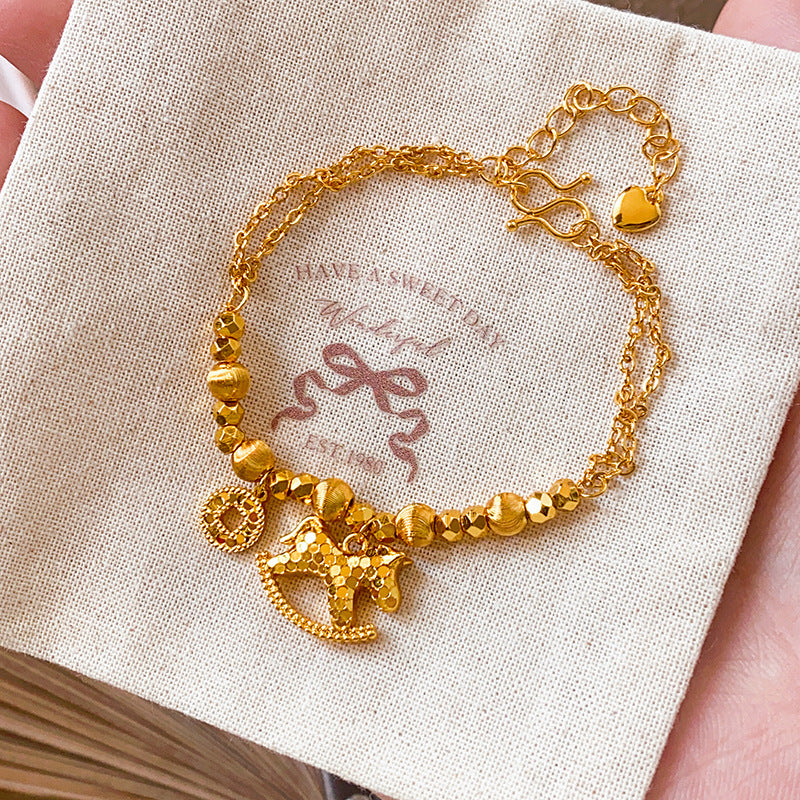 A2廠 韓國韓版馬上有錢電鍍24k真金手鍊｜項鍊 ｜銀針耳環 批發 折扣@洽客服 25.12.W1「WB1859」