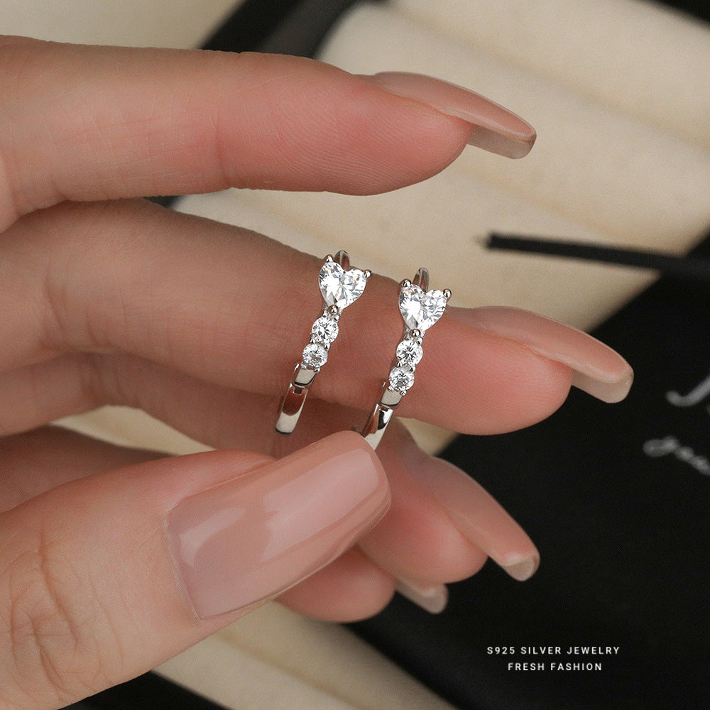 C廠 韓國韓版精緻愛心S925純銀耳環 批發 折扣@洽客服 25.11.26「E5790」