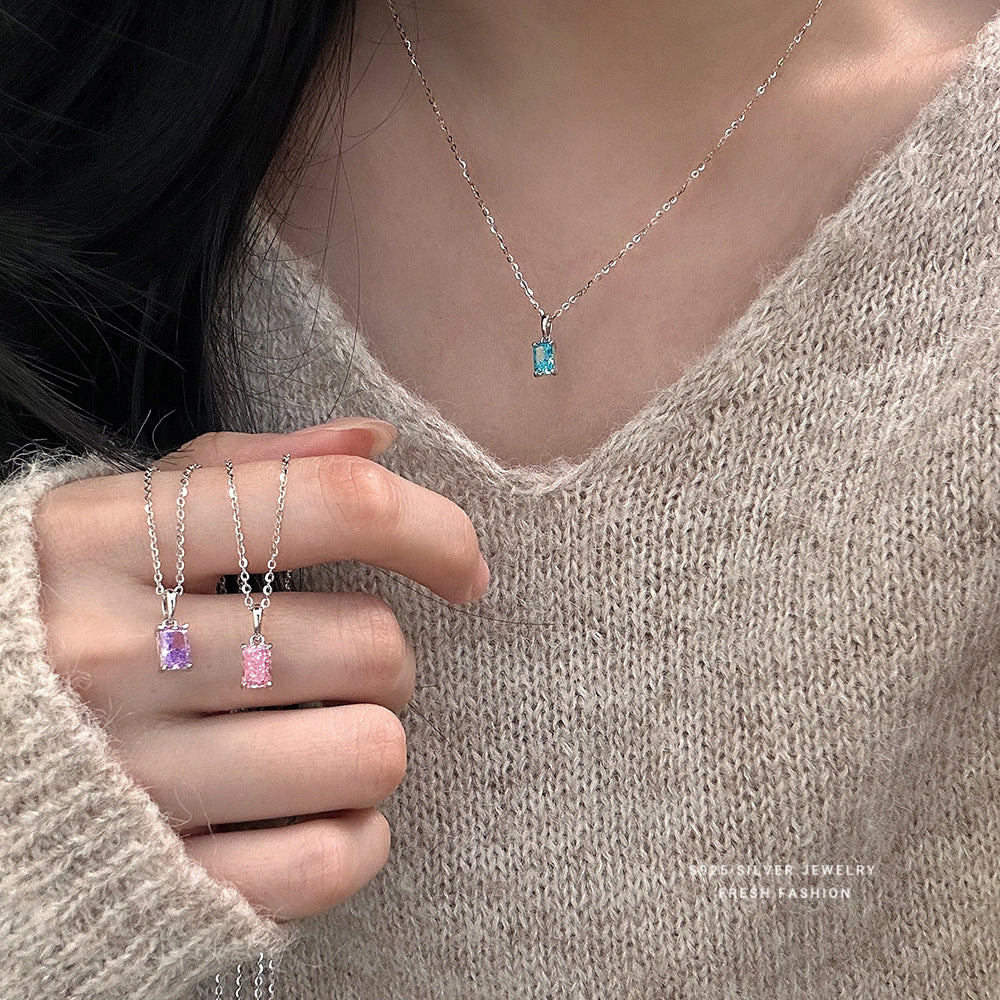 C廠 S925純銀｜小方糖項鍊 批發 折扣@洽客服 25.01.W4「A4870」