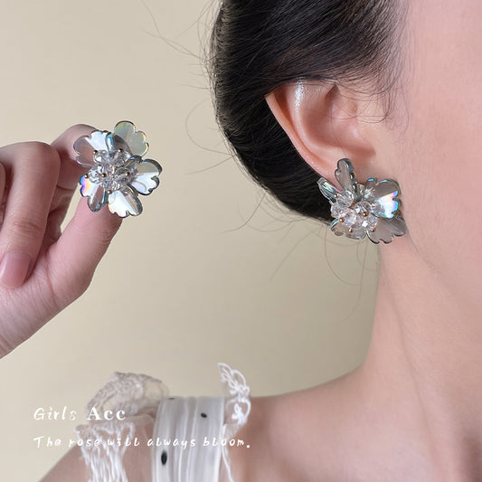 A廠 日韓手工串珠花朵銀針耳環批發 折扣@洽客服 26.03.W3「A707」