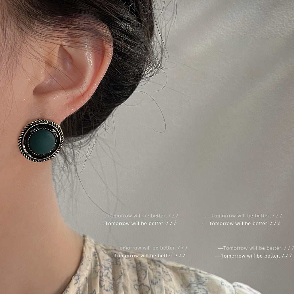 A廠 日韓款 復古金屬銀針耳環 批發 折扣@洽客服 25.10.W5「1988」