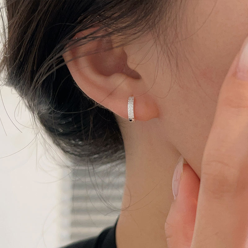 C3廠 韓國韓版鑲石極簡S925純銀耳環 批發 折扣@洽客服 25.10.W5「ES176」