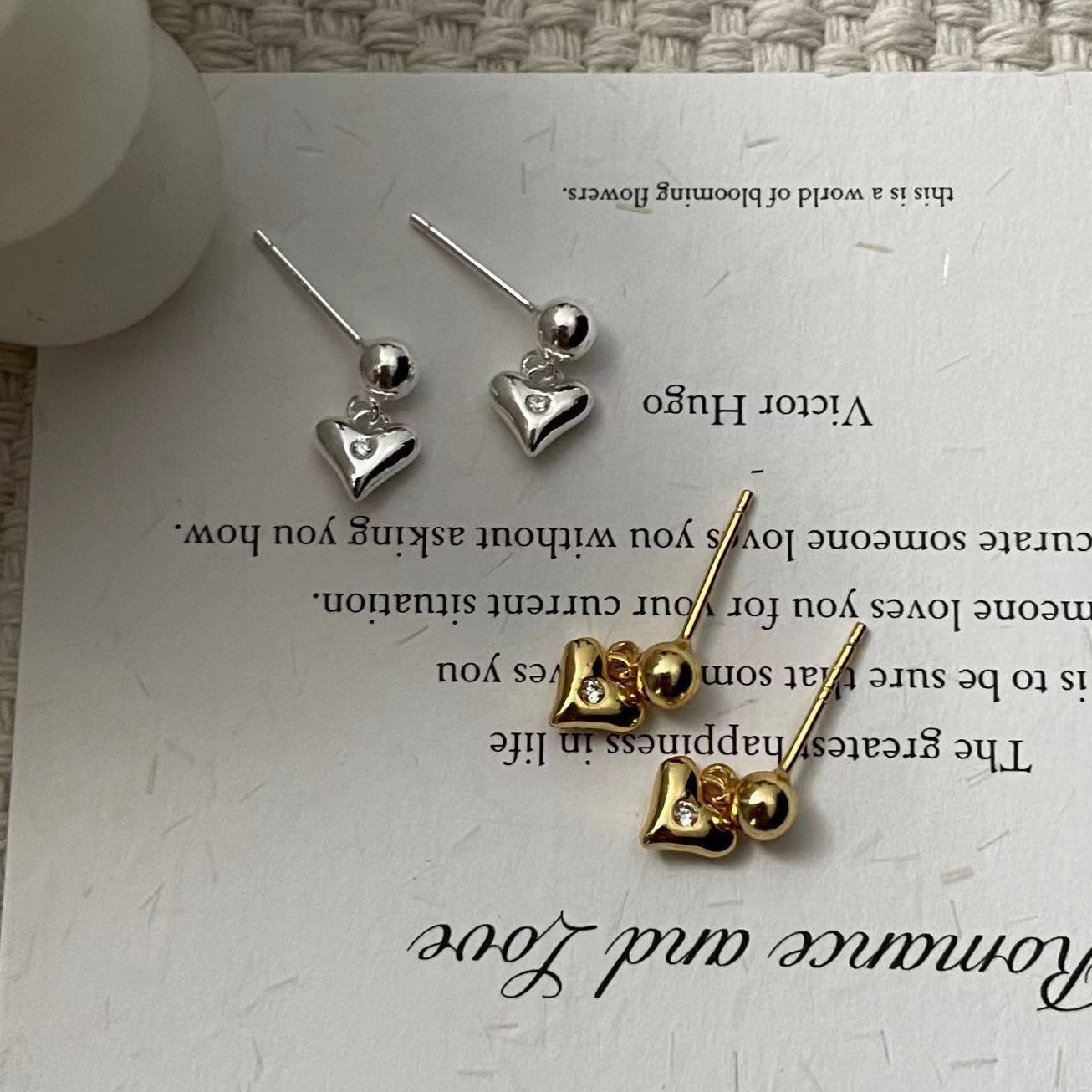 C2廠 韓國韓版愛心原子S925純銀耳環 批發 折扣@洽客服 25.11.W3「SE2491」