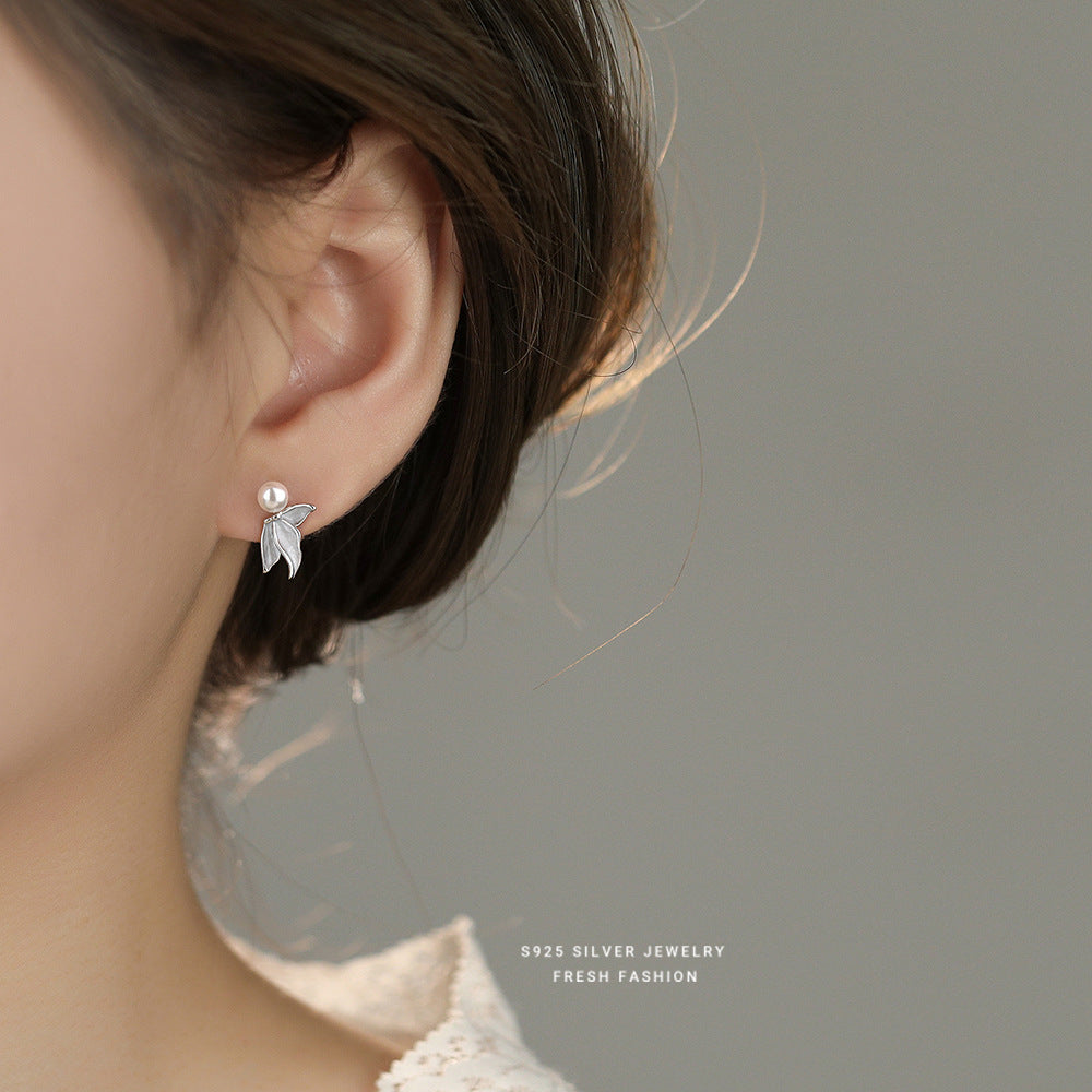 C廠 韓國韓版氣質珍珠魚尾S925純銀耳環 批發 折扣@洽客服 25.12.W4「E5920」