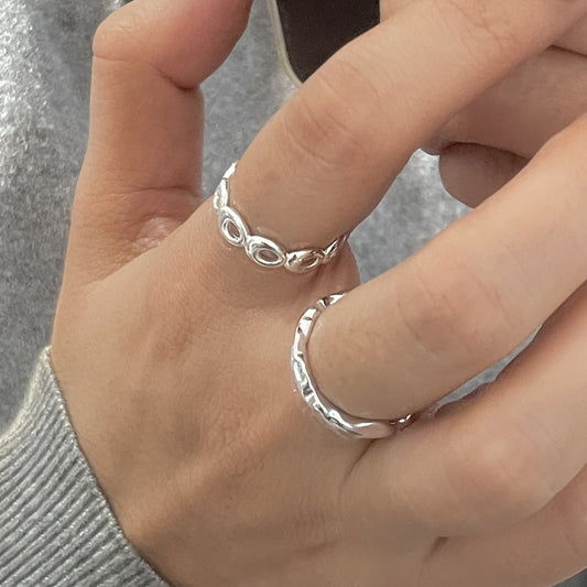 C2廠 韓國韓版不規則圓圈S925純銀戒指 批發 折扣@洽客服 26.01.W1「XSR1158」