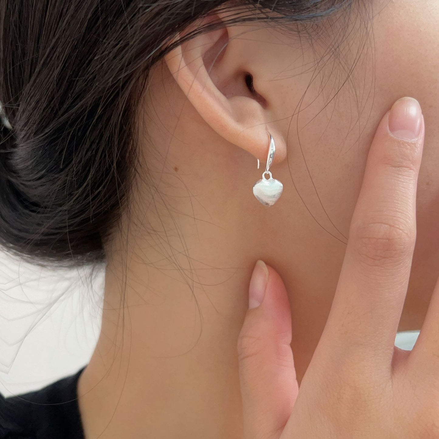 C3廠 韓國韓版拉絲磨砂愛心耳環 批發 折扣@洽客服 25.10.W5「ES107」