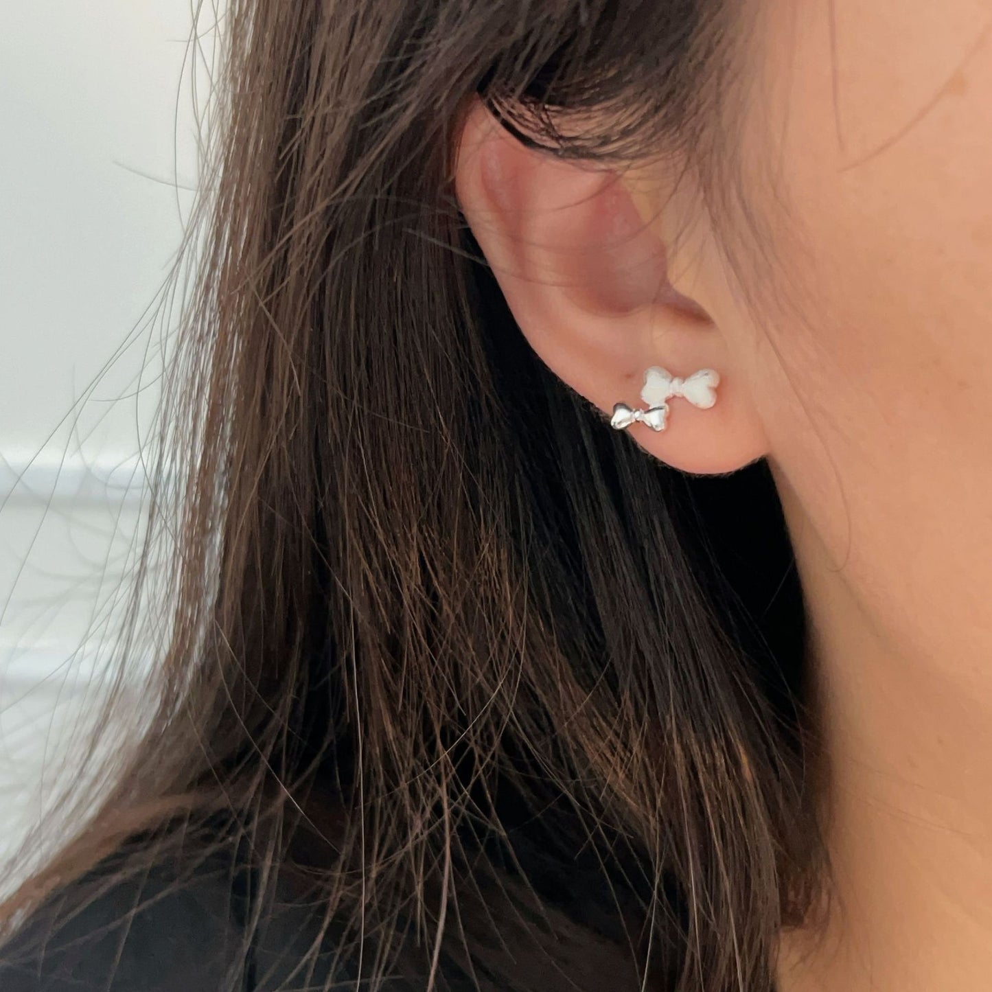 C3廠 韓國韓版蝴蝶結S925純銀耳環 批發 折扣@洽客服 25.11.W1「es171」