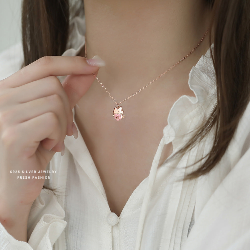 C廠 S925純銀｜時尚小貓項鍊 批發 折扣@洽客服 25.01.W4「A4918」