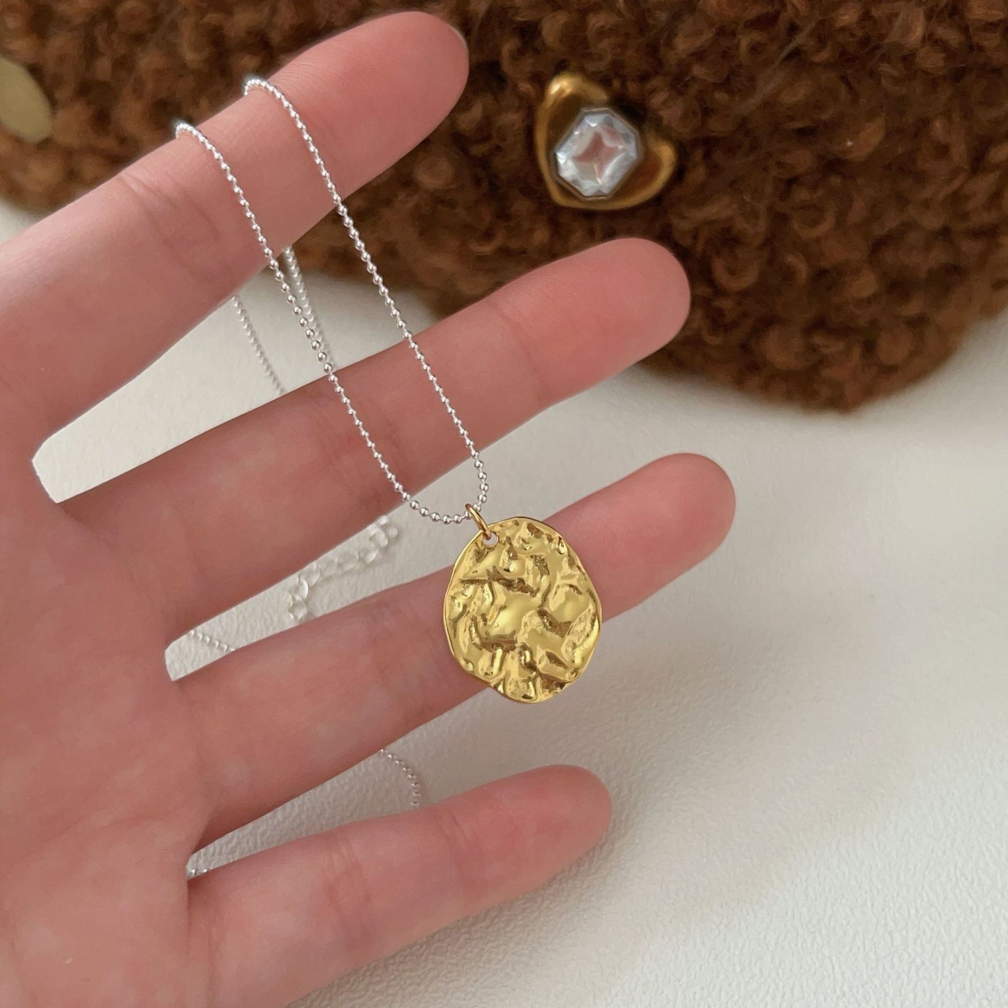 C3廠 韓國韓版肌膚感拼色S925純銀項鍊批發 折扣@洽客服 25.03.W2「hxl002-1」