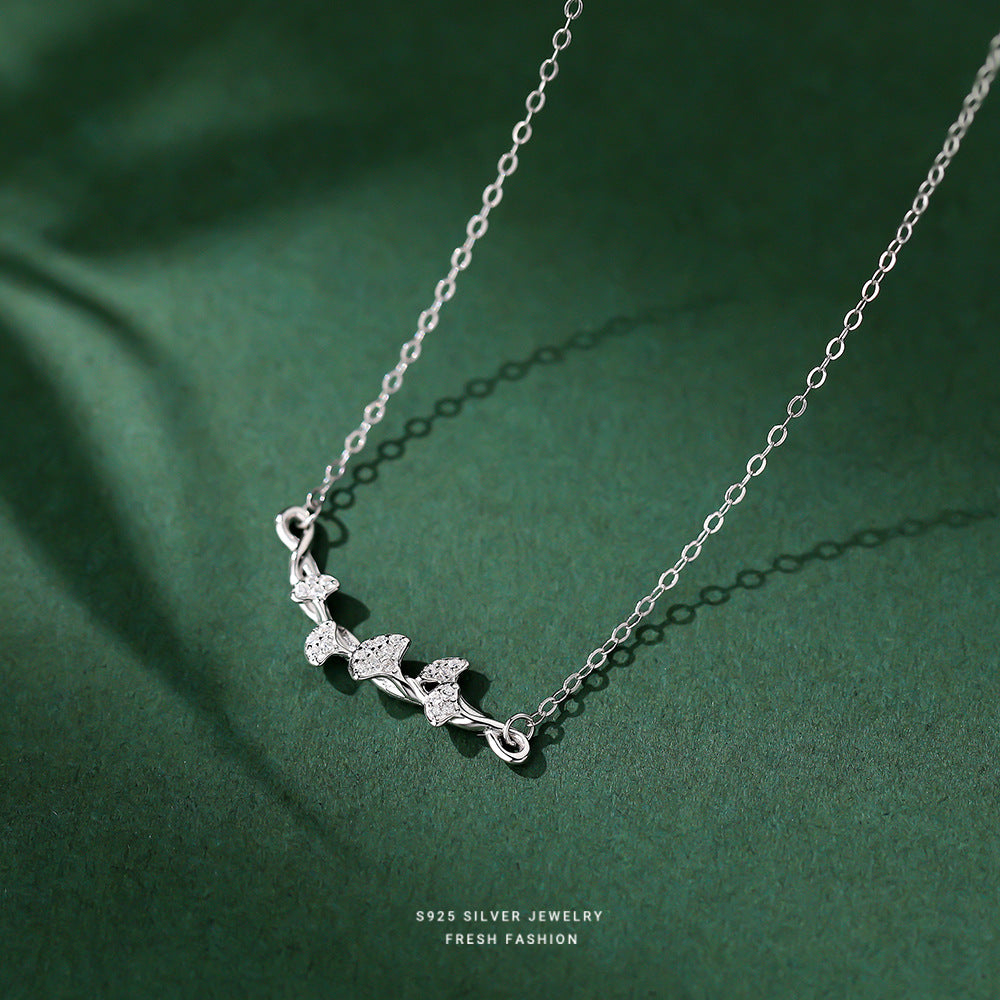 C廠 韓國韓版三生有杏 杏葉吊墜S925純銀項鍊 批發 折扣@洽客服 25.10.W5「A4476」