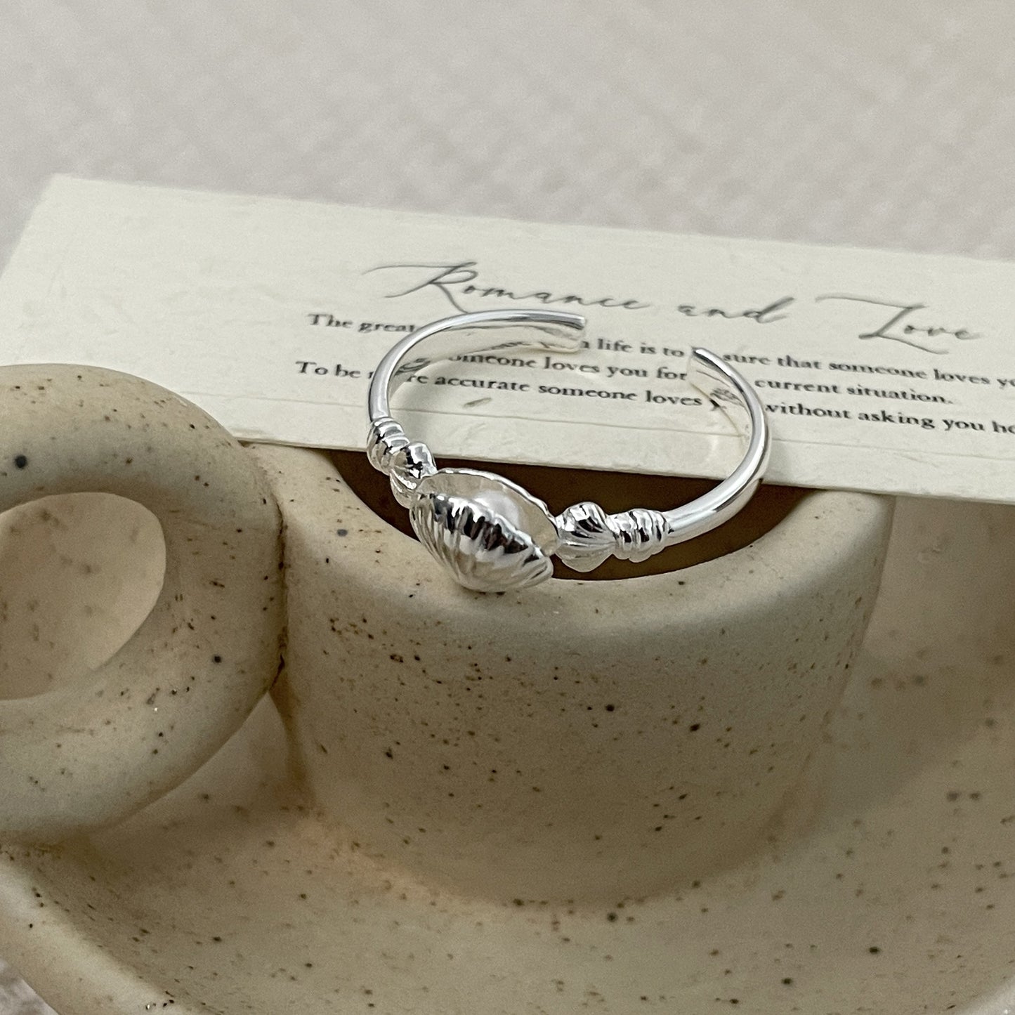 C2廠 韓國韓版貝殼珍珠S925純銀戒指 批發 折扣@洽客服 26.01.W1「XSR1213」