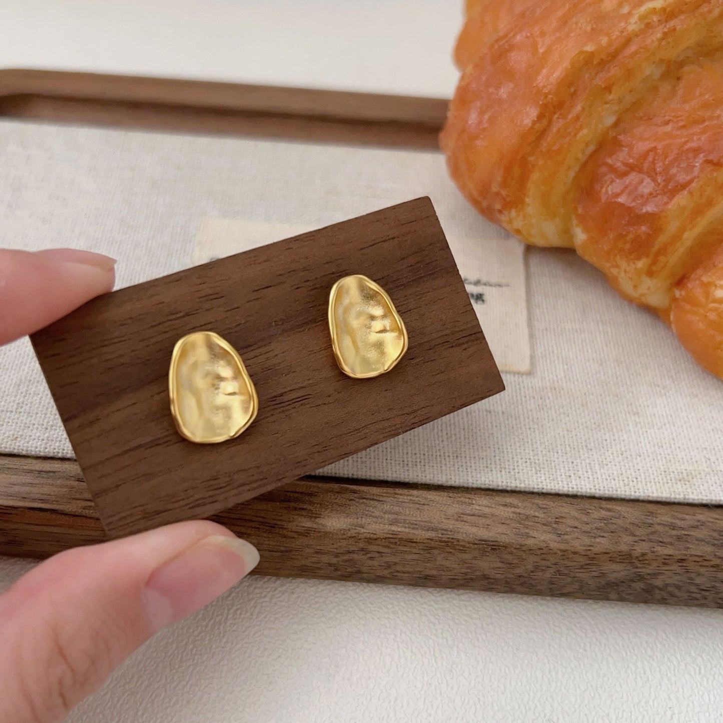 C3廠 韓國韓版S925純銀｜幾何肌理感耳環 批發 折扣@洽客服 26.02.W3「hes147-1」