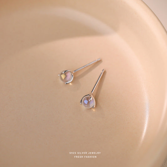 C廠 S925純銀｜韓國韓版炫彩圓珠小耳環 批發 折扣@洽客服 26.01.W3「E6078」