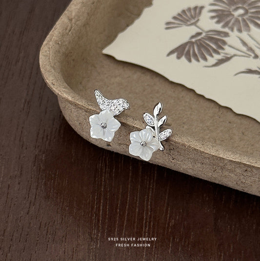 C廠 S925純銀｜韓國韓版花枝鳥羽耳環 批發 折扣@洽客服 26.01.W3「E6095」