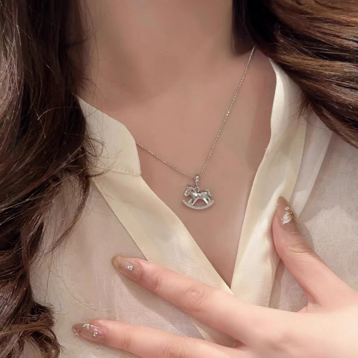 A2廠 韓國韓版小馬吊墜項鍊 批發 折扣@洽客服 25.12.W2「HN10629--1」