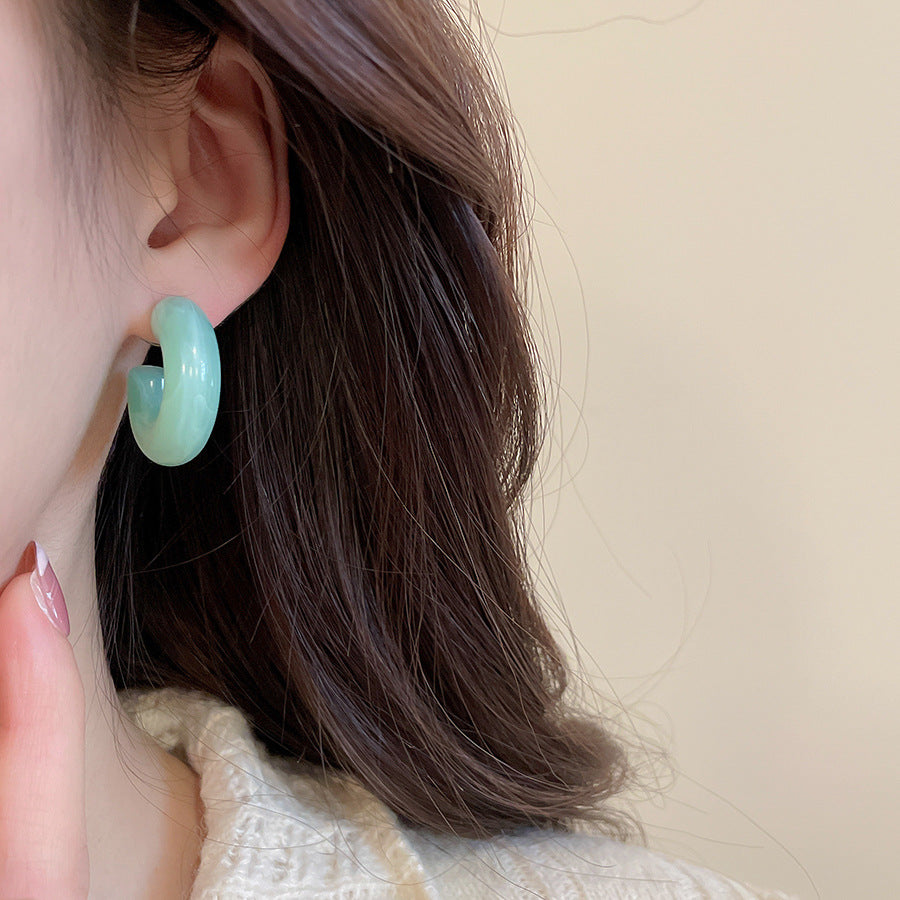 A2廠 韓國韓版壓克力時尚耳環 -5件套 批發 折扣@洽客服 26.01.W1「HE29720 HE29721」