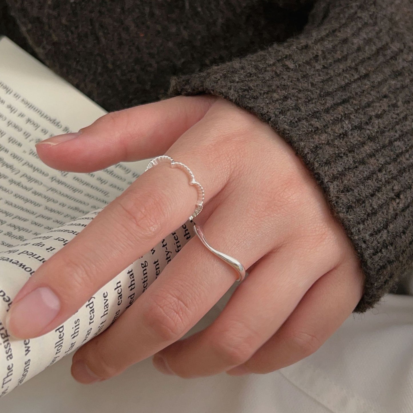 C3廠 韓國韓版幾何波浪S925純銀戒指 批發 折扣@洽客服 26.04.W3「HJZ439 hjz417」