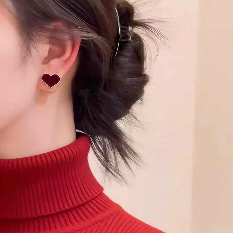 A2廠 韓國韓版植絨愛心珍珠耳環  批發 折扣@洽客服 26.01.W1「HE29818」