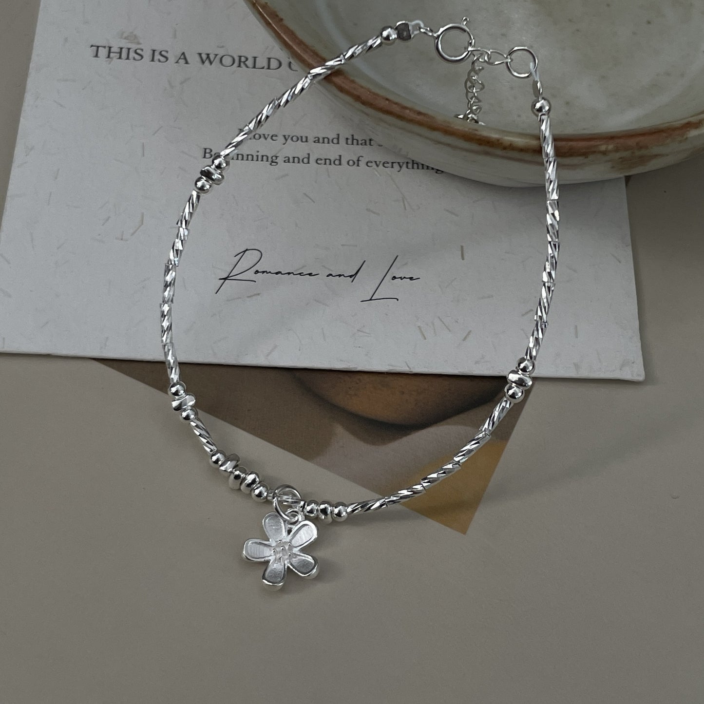 C2廠 韓國韓版花朵S925純銀手鍊 批發 折扣@洽客服 26.01.W1「XSB4096」