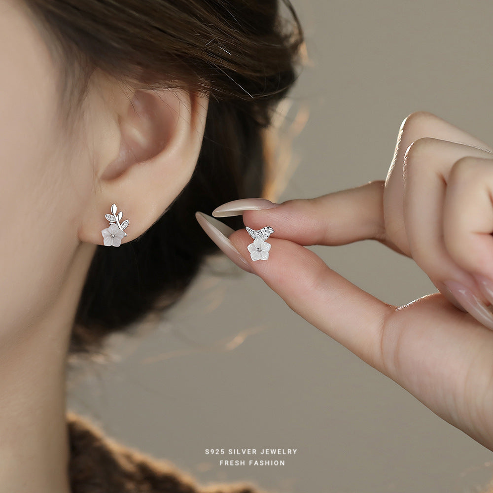 C廠 S925純銀｜韓國韓版花枝鳥羽耳環 批發 折扣@洽客服 26.01.W3「E6095」