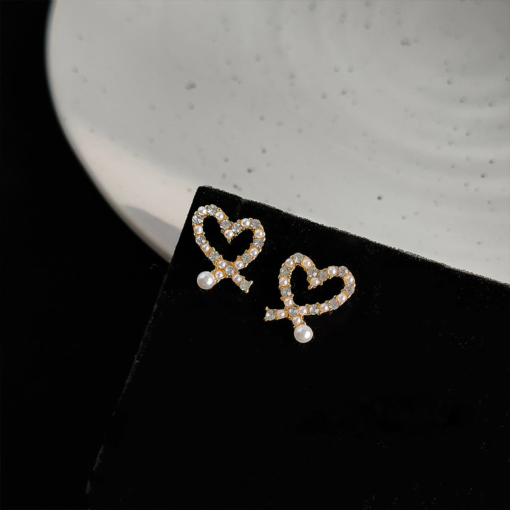 A廠 韓系氣質鏤空愛心環保銅銀針耳環批發 折扣@洽客服 26.03.10「A756」