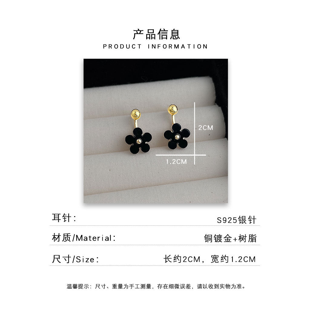 A廠 日韓款一款兩戴花朵銀針耳環批發 折扣@洽客服 26.04.W5「C-967」