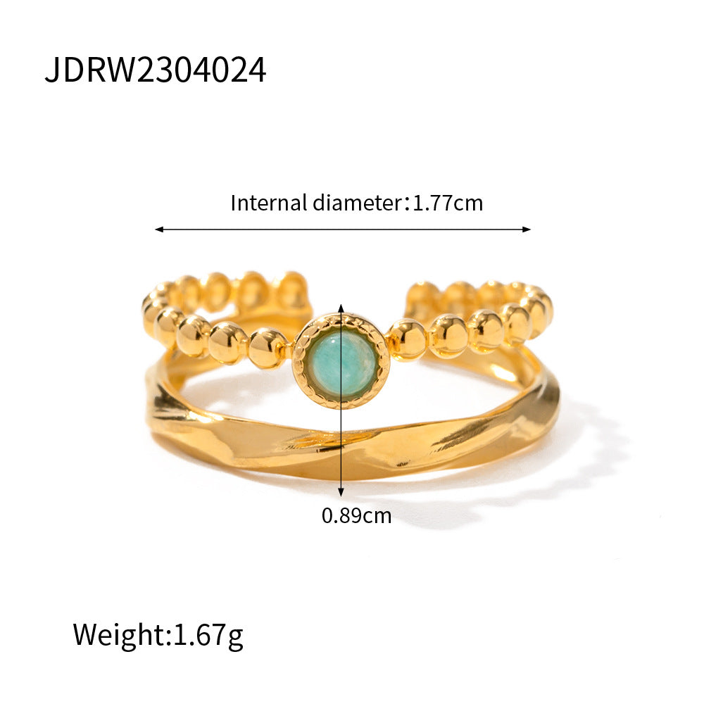 D廠 MAREA 不鏽鋼鍍18K金戒指「JDRW2304024」24.08 批發折扣@洽客服