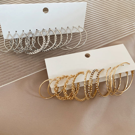 A2廠 鈦鋼｜【限量超值套組】時尚鑲鑽圓耳圈 批發 折扣@洽客服 26.01.W3「HE29686」