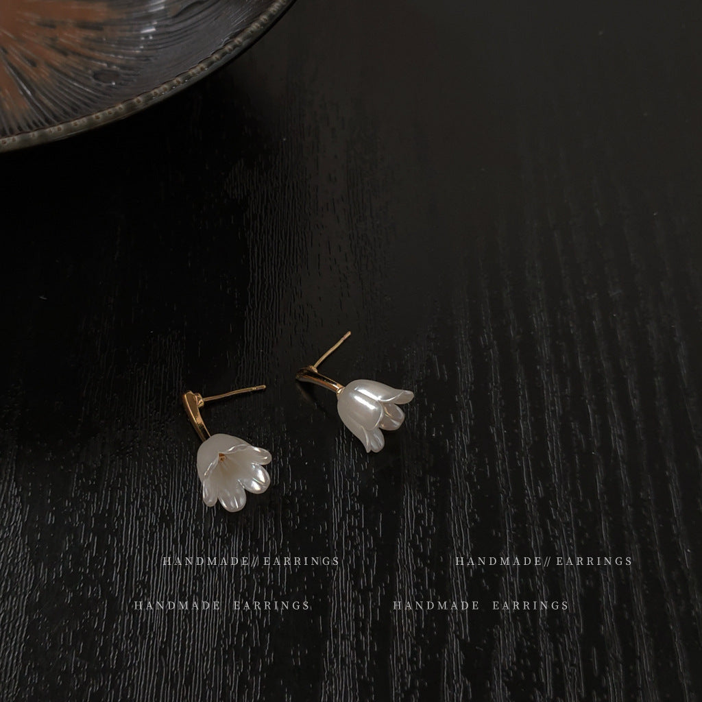 A廠 日韓鬱金香銀針耳環 批發 折扣@洽客服 25.12.W3「1542」