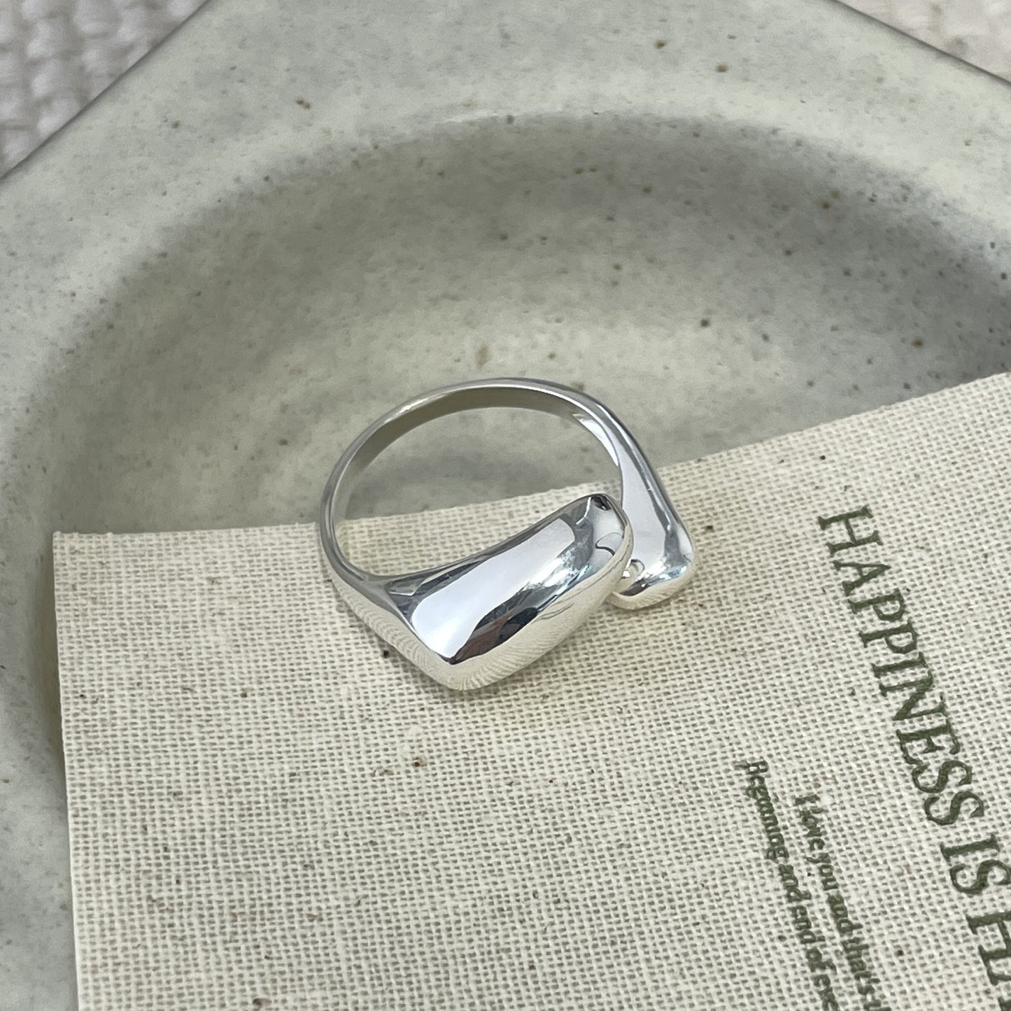 C2廠 韓系限量款幾何水滴S925純銀戒指批發 折扣@洽客服 26.03.W3「XSR1077」