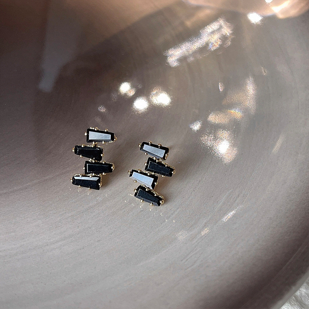 A廠 日韓款氣質微鑲鋯石銀針耳環批發 折扣@洽客服 26.03.W4「B-155-B-156」