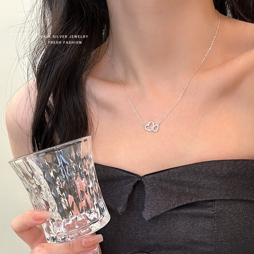 C廠 韓國韓版環環相扣眷愛S925純銀項鍊批發 折扣@洽客服 26.03.W3「A3502」