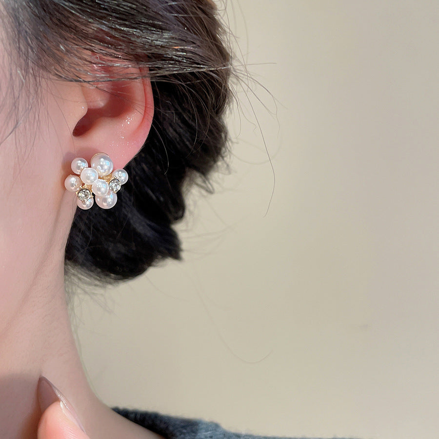 A2廠 韓國韓版【超值套組】滴油蝴蝶花朵珍珠銀針耳環 批發 折扣@洽客服 26.03.W1 「HE30693」