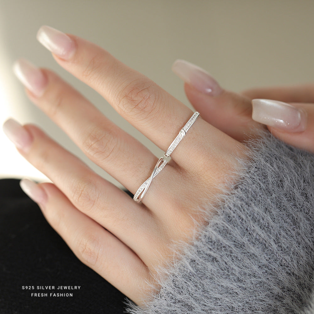 C廠 韓國韓版簡約同心結S925純銀戒指 批發 折扣@洽客服 26.03.W1「K2504 K2505」