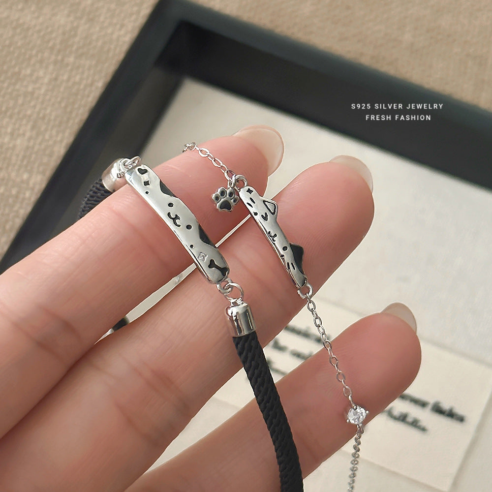 C廠  S925純銀｜ 貓狗日記情侶款手鍊 批發 折扣@洽客服 26.01.W2「L1287、L1288」