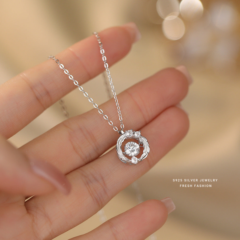 C廠 韓國韓版羽毛靈動托帕石S925純銀項鍊 批發 折扣@洽客服 25.11.W1「F6429」