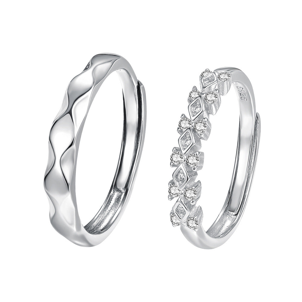 C廠 韓國韓版緣定雙方情侶開口S925純戒指 批發 折扣@洽客服 25.11.W1「K2402  K2403」