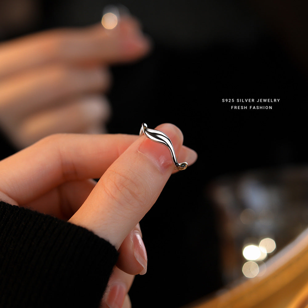 C廠 韓國韓版幾何波浪S925純銀戒指 批發 折扣@洽客服 25.10.W3「YK0018」