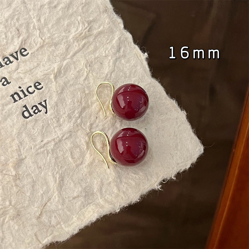 A2廠 韓國韓版灰色珍珠圓形銀針耳環 批發 折扣@洽客服 25.11.W2「HE29106--2」