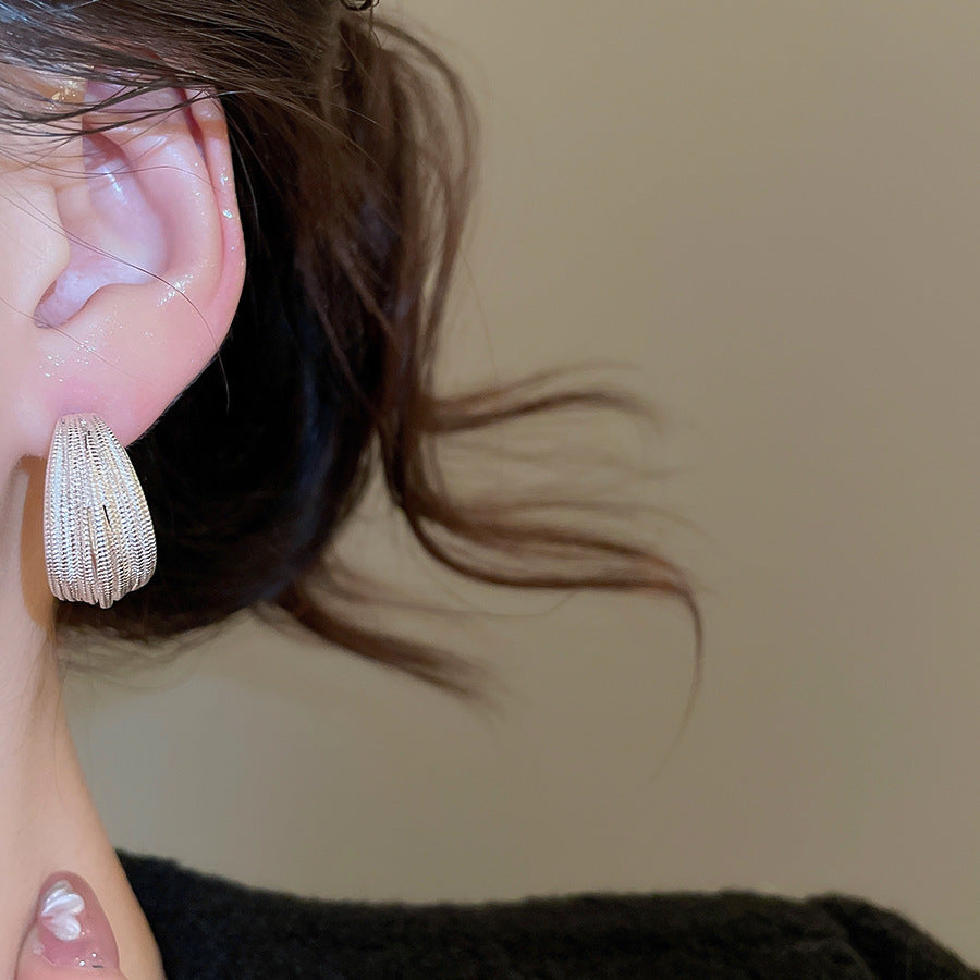 A2廠 韓國韓版多層C型電鍍真金耳環  批發 折扣@洽客服 26.01.W1「HE29713」