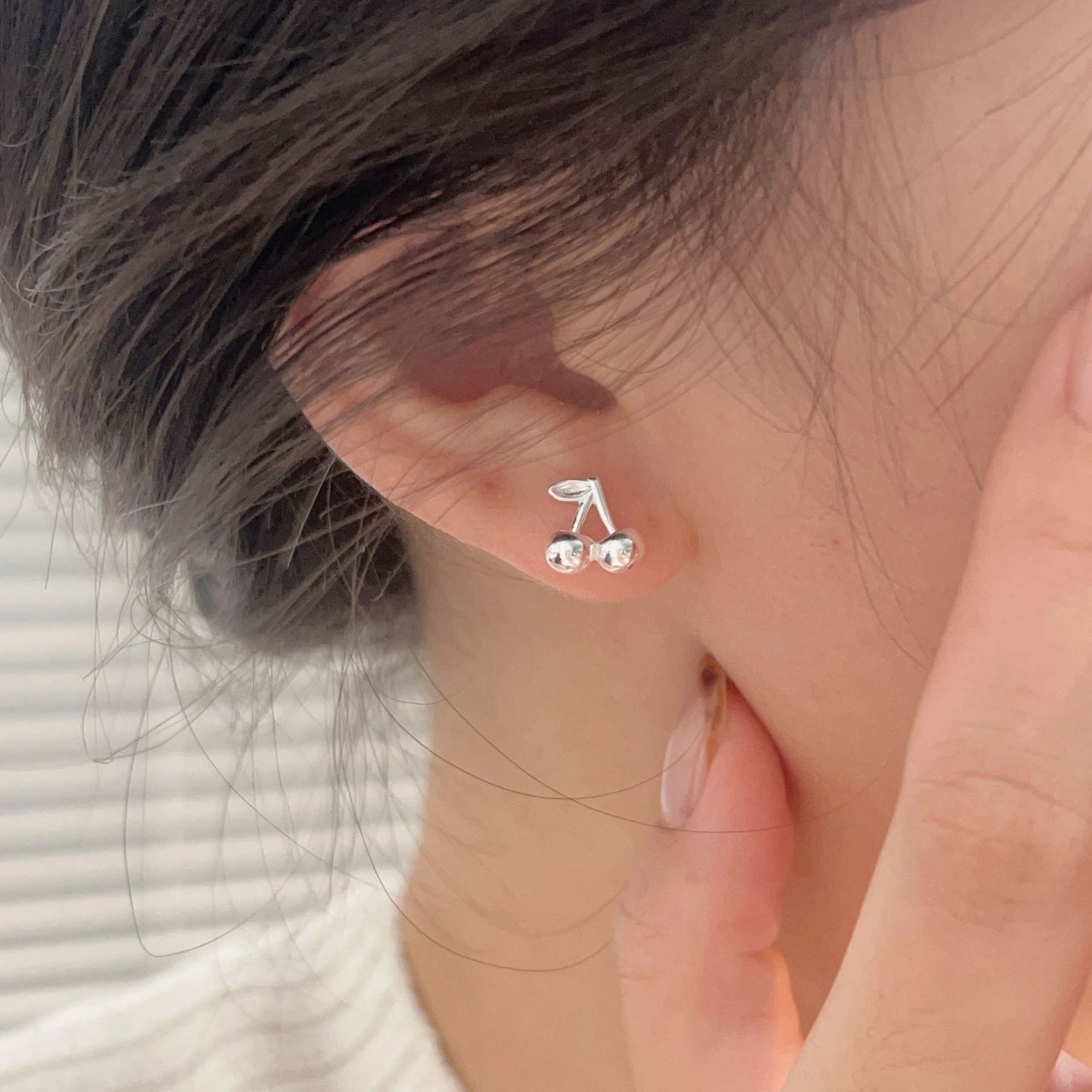 C3廠 韓國韓版櫻桃S925純銀耳環 批發 折扣@洽客服 25.12.W2「es154-1」