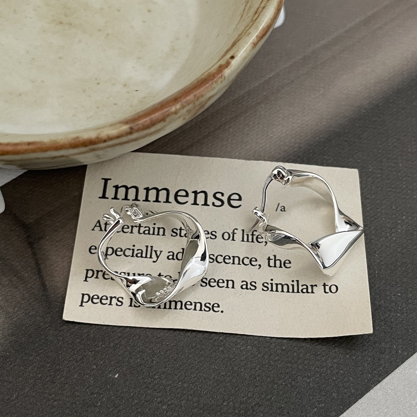 C2廠 S925銀 不規則扭紋耳環 批發 折扣@洽客服 26.01.W2「XSE2104」