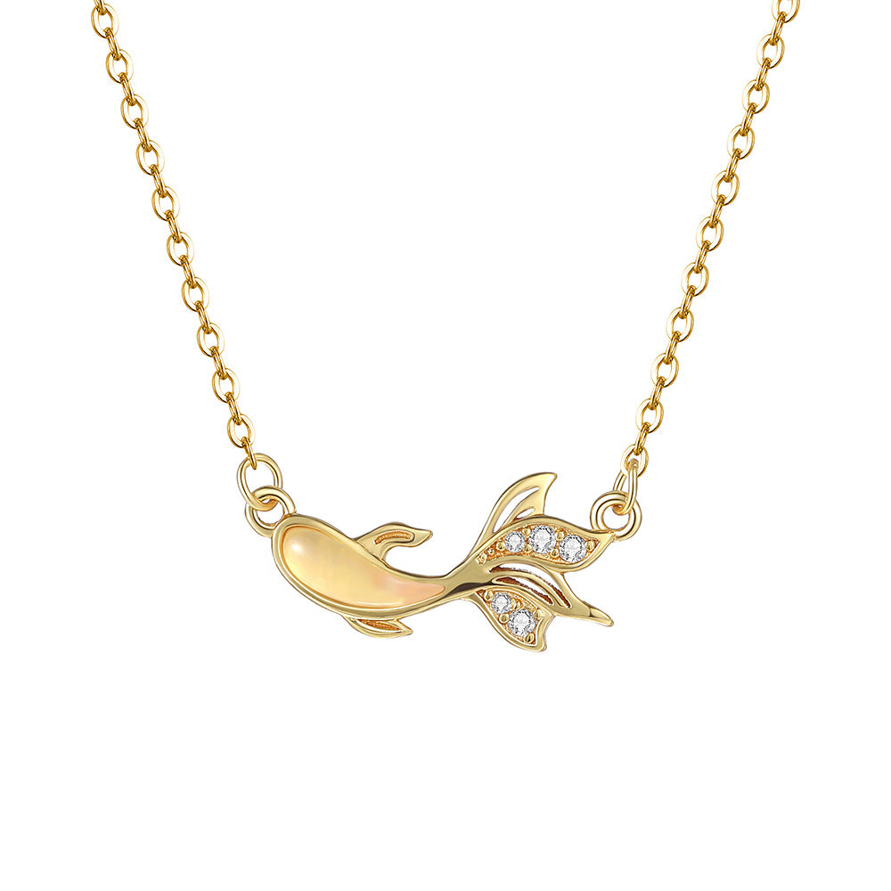 C廠 S925純銀｜韓國韓版好運錦鯉項鍊 26.02.W1「A4835」