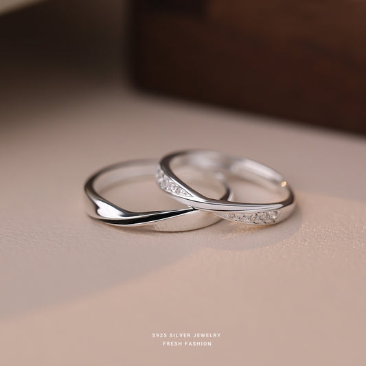 C廠 韓國韓版莫比烏斯S925純銀情侶戒指 批發 折扣@洽客服 25.10.W5「K2377」