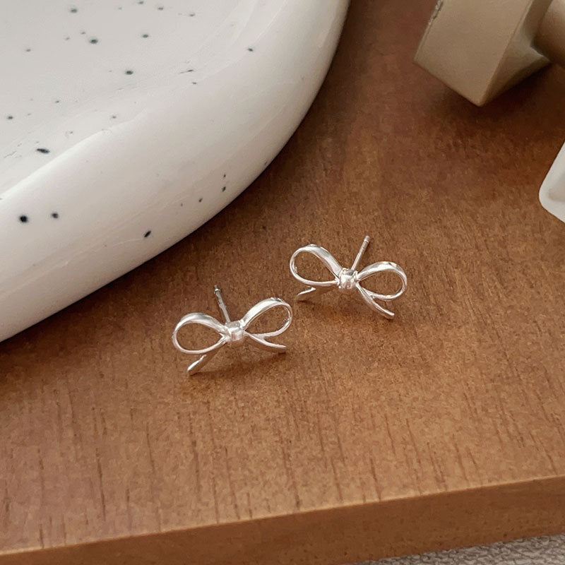 C3廠 韓國韓版蝴蝶結S925純銀耳環 批發 折扣@洽客服 25.11.W1「ES064-1」